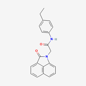 molecular formula C21H18N2O2 B5690543 N-(4-ethylphenyl)-2-(2-oxobenzo[cd]indol-1(2H)-yl)acetamide 