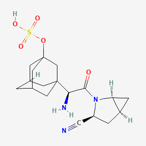 molecular formula C18H25N3O5S B569056 Unii-56L4K94elw CAS No. 1429782-94-4