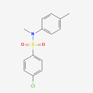 molecular formula C14H14ClNO2S B5690563 4-chloro-N-methyl-N-(4-methylphenyl)benzenesulfonamide 