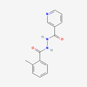 molecular formula C14H13N3O2 B5690579 N'-(2-methylbenzoyl)nicotinohydrazide 