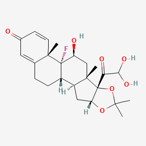molecular formula C24H31FO7 B569060 21-Hydroxy triamcinolone acetonide CAS No. 161740-69-8