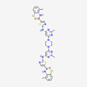 molecular formula C36H34Cl2N12O2S2 B569062 达沙替尼二聚物杂质 CAS No. 910297-61-9