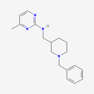 molecular formula C18H24N4 B5690627 N-[(1-benzylpiperidin-3-yl)methyl]-4-methylpyrimidin-2-amine 