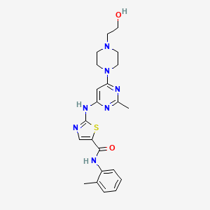molecular formula C22H27N7O2S B569063 去氯达沙替尼 CAS No. 1184919-23-0