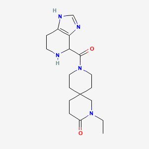molecular formula C18H27N5O2 B5690642 2-ethyl-9-(4,5,6,7-tetrahydro-1H-imidazo[4,5-c]pyridin-4-ylcarbonyl)-2,9-diazaspiro[5.5]undecan-3-one dihydrochloride 