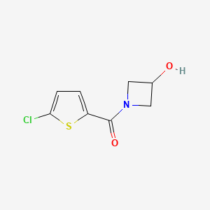 B569067 (5-Chloro-2-thienyl)(3-hydroxy-1-azetidinyl)methanone CAS No. 1341527-09-0