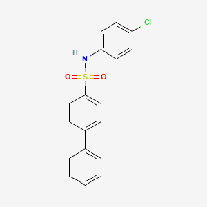 molecular formula C18H14ClNO2S B5690689 N-(4-chlorophenyl)-4-biphenylsulfonamide 