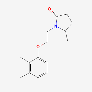 molecular formula C15H21NO2 B5690707 1-[2-(2,3-dimethylphenoxy)ethyl]-5-methylpyrrolidin-2-one 