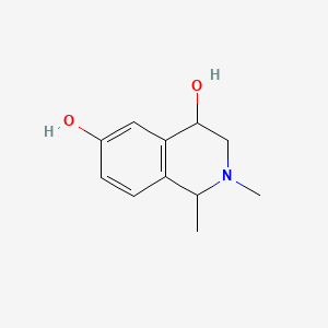 molecular formula C11H15NO2 B569071 1,2-二甲基-1,2,3,4-四氢异喹啉-4,6-二醇 CAS No. 102830-16-0