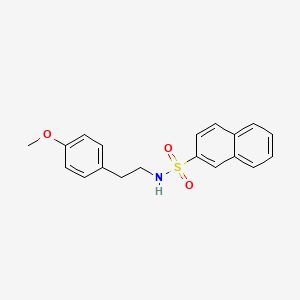 molecular formula C19H19NO3S B5690724 N-[2-(4-methoxyphenyl)ethyl]-2-naphthalenesulfonamide 