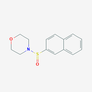 molecular formula C14H15NO2S B5690895 4-(2-naphthylsulfinyl)morpholine 