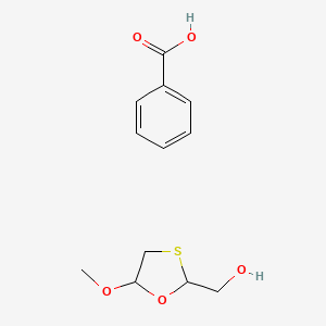 molecular formula C12H16O5S B569098 1,3-Oxathiolane-2-methanol, 5-methoxy-, benzoate CAS No. 139253-83-1