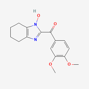 molecular formula C16H18N2O4 B5691003 (3,4-dimethoxyphenyl)(1-hydroxy-4,5,6,7-tetrahydro-1H-benzimidazol-2-yl)methanone 