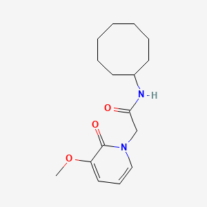molecular formula C16H24N2O3 B5691065 N-cyclooctyl-2-(3-methoxy-2-oxopyridin-1(2H)-yl)acetamide 