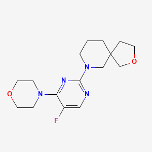 molecular formula C16H23FN4O2 B5691087 7-(5-fluoro-4-morpholin-4-ylpyrimidin-2-yl)-2-oxa-7-azaspiro[4.5]decane 