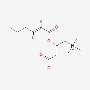 molecular formula C13H23NO4 B569109 2-Hexenoylcarnitine CAS No. 99452-58-1