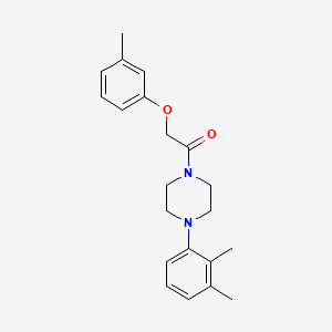 molecular formula C21H26N2O2 B5691118 1-(2,3-dimethylphenyl)-4-[(3-methylphenoxy)acetyl]piperazine 