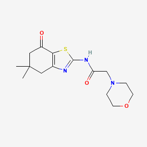 N-(5,5-dimethyl-7-oxo-4,5,6,7-tetrahydro-1,3-benzothiazol-2-yl)-2-(4-morpholinyl)acetamide