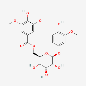 4-Hydroxy-3-methoxyphenol 1-O-(6-O-syringoyl)glucoside