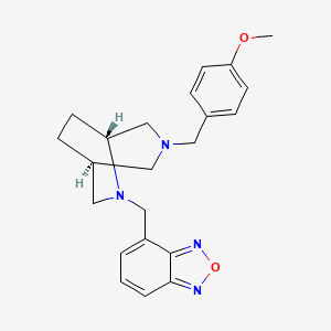 4-{[(1S*,5R*)-3-(4-methoxybenzyl)-3,6-diazabicyclo[3.2.2]non-6-yl]methyl}-2,1,3-benzoxadiazole