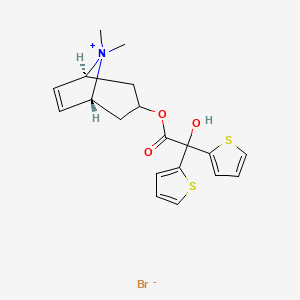 molecular formula C19H22BrNO3S2 B569117 Tiotropium EP Impurity C CAS No. 136310-95-7