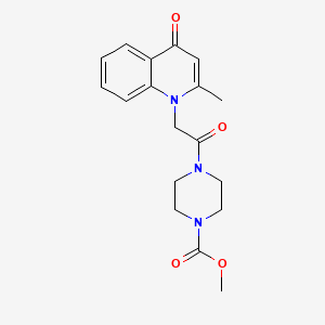 methyl 4-[(2-methyl-4-oxoquinolin-1(4H)-yl)acetyl]piperazine-1-carboxylate