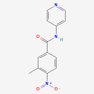 molecular formula C13H11N3O3 B5691190 3-methyl-4-nitro-N-4-pyridinylbenzamide CAS No. 313972-73-5
