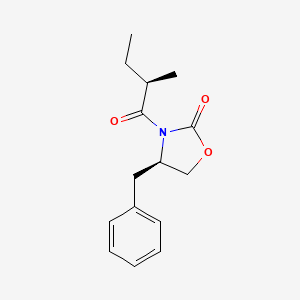 molecular formula C15H19NO3 B569121 (R)-4-Benzyl-3-((R)-2-methylbutanoyl)oxazolidin-2-one CAS No. 474828-48-3