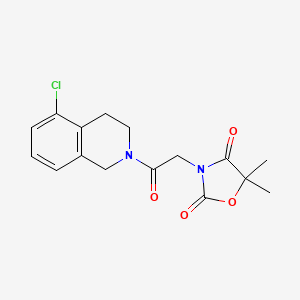 molecular formula C16H17ClN2O4 B5691219 3-[2-(5-chloro-3,4-dihydroisoquinolin-2(1H)-yl)-2-oxoethyl]-5,5-dimethyl-1,3-oxazolidine-2,4-dione 