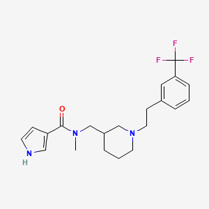 N-methyl-N-[(1-{2-[3-(trifluoromethyl)phenyl]ethyl}piperidin-3-yl)methyl]-1H-pyrrole-3-carboxamide