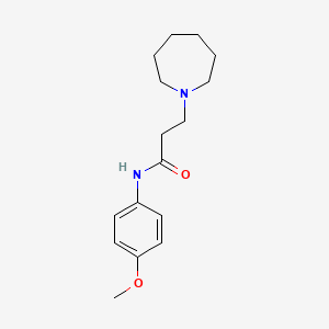 3-(1-azepanyl)-N-(4-methoxyphenyl)propanamide