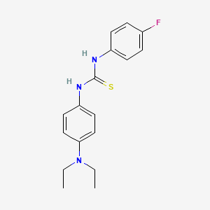 molecular formula C17H20FN3S B5691255 N-[4-(diethylamino)phenyl]-N'-(4-fluorophenyl)thiourea 