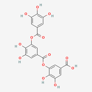 molecular formula C21H14O13 B569126 Trigallic Acid CAS No. 2131-66-0