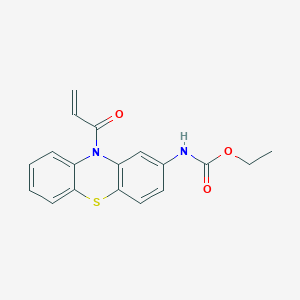 molecular formula C18H16N2O3S B5691265 ethyl (10-acryloyl-10H-phenothiazin-2-yl)carbamate 