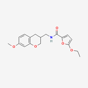 molecular formula C18H21NO5 B5691305 5-ethoxy-N-[(7-methoxy-3,4-dihydro-2H-chromen-3-yl)methyl]-2-furamide 
