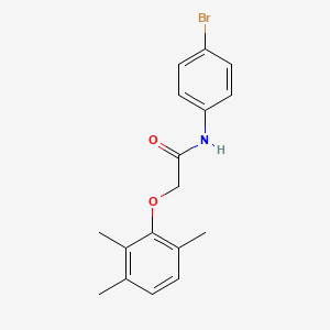 molecular formula C17H18BrNO2 B5691349 N-(4-bromophenyl)-2-(2,3,6-trimethylphenoxy)acetamide 