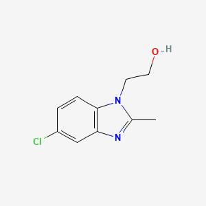 2-(5-chloro-2-methyl-1H-benzimidazol-1-yl)ethanol