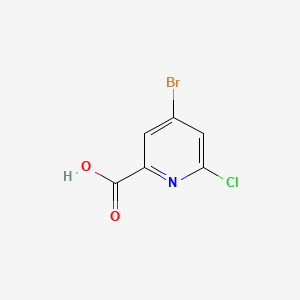 molecular formula C6H3BrClNO2 B569137 4-Bromo-6-chloropicolinic acid CAS No. 1060805-66-4