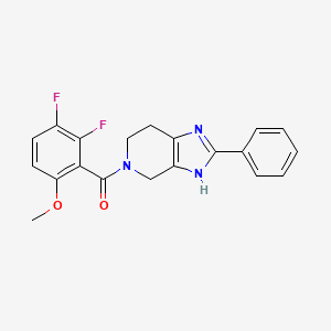 molecular formula C20H17F2N3O2 B5691421 5-(2,3-difluoro-6-methoxybenzoyl)-2-phenyl-4,5,6,7-tetrahydro-1H-imidazo[4,5-c]pyridine 