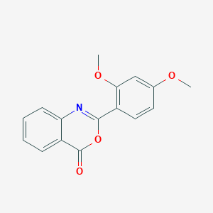 molecular formula C16H13NO4 B5691504 2-(2,4-dimethoxyphenyl)-4H-3,1-benzoxazin-4-one 