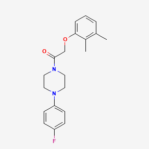molecular formula C20H23FN2O2 B5691507 1-[(2,3-dimethylphenoxy)acetyl]-4-(4-fluorophenyl)piperazine 