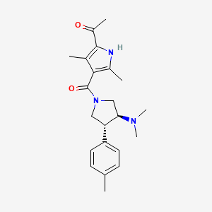 1-(4-{[(3S*,4R*)-3-(dimethylamino)-4-(4-methylphenyl)pyrrolidin-1-yl]carbonyl}-3,5-dimethyl-1H-pyrrol-2-yl)ethanone