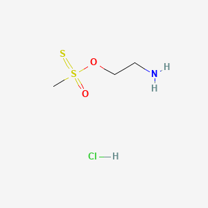 molecular formula C3H10ClNO2S2 B569152 2-アミノエチルメタンチオスルホン酸塩酸塩 CAS No. 37597-96-9