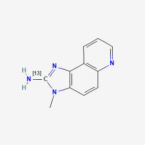 molecular formula C11H10N4 B569154 2-Amino-3-methyl-3H-imidazo[4,5-F]quinoline-2-13C CAS No. 210049-11-9