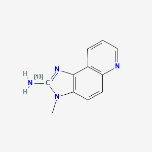 molecular formula C11H10N4 B569154 2-氨基-3-甲基-3H-咪唑并[4,5-F]喹啉-2-13C CAS No. 210049-11-9