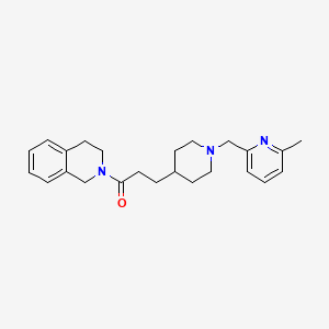 2-(3-{1-[(6-methyl-2-pyridinyl)methyl]-4-piperidinyl}propanoyl)-1,2,3,4-tetrahydroisoquinoline
