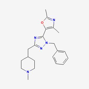 4-{[1-benzyl-5-(2,4-dimethyl-1,3-oxazol-5-yl)-1H-1,2,4-triazol-3-yl]methyl}-1-methylpiperidine