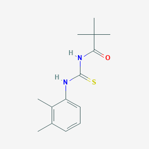 molecular formula C14H20N2OS B5691597 N-{[(2,3-dimethylphenyl)amino]carbonothioyl}-2,2-dimethylpropanamide 