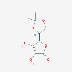 molecular formula C9H12O6 B569160 (+)-5,6-O-Isopropylidene-L-ascorbic acid CAS No. 15042-01-0