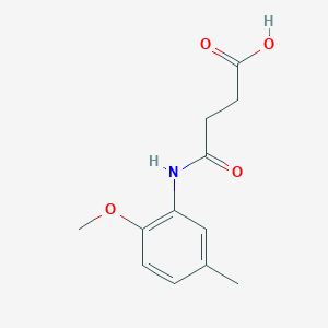 molecular formula C12H15NO4 B5691609 4-[(2-methoxy-5-methylphenyl)amino]-4-oxobutanoic acid 